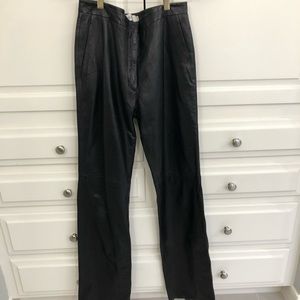 Calvin Klein collection Black leather pants